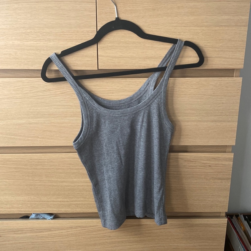 WSLY Rivington ribbed cami heather grey
